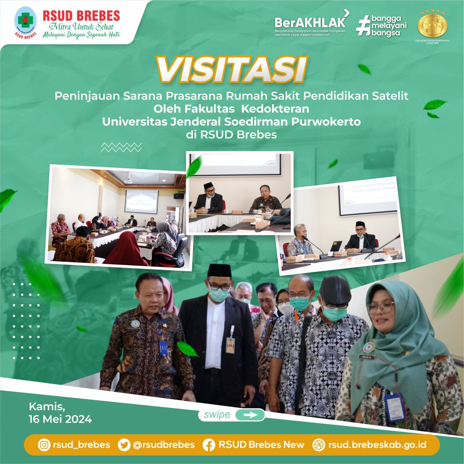 Visitasi Kunjungan Peninjauan Sarana Prasarana Rumah Sakit Pendidikan